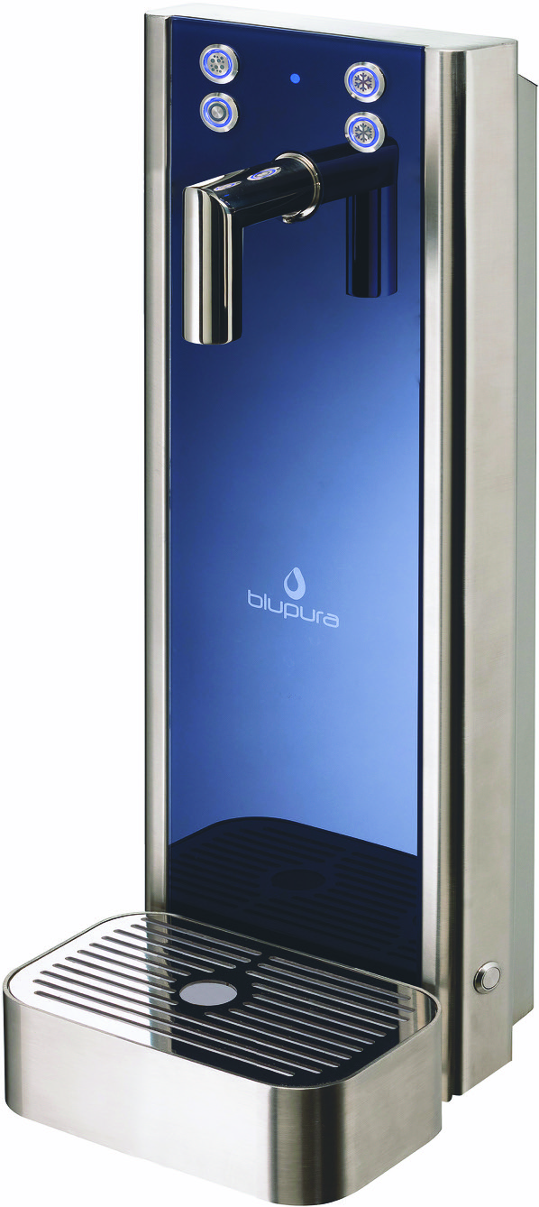 Wasserspender BLUGLASS ONE Tower 3W-901043-Blupura Wasserspender BLUGLASS ONE Tower 3W-901043-Wasserspender, Wasserausschanksäulen, Oberthekenausführung-Blupura