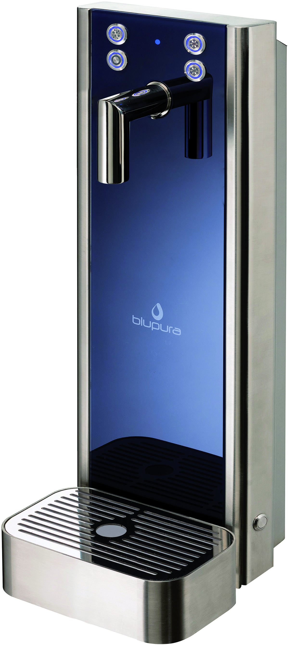 Wasserspender BLUGLASS Tower 2W-900932-Blupura Wasserspender BLUGLASS Tower 2W-900932-Wasserspender, Wasserausschanksäulen,  Oberthekenausführung-Blupura