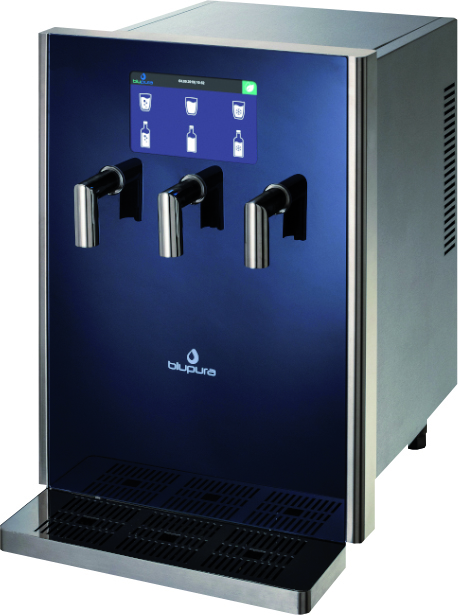 Wasserspender BLUGLASS PLUS 80-900955-Blupura Wasserspender BLUGLASS PLUS 80-900955-Wasserspender, Wasserausschanksäulen,  Oberthekenausführung-Blupura