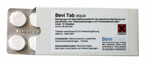 Wasserzapfanlagen Reinigung Bevi Tab Aqua-fB12M-Bevi-clean, Bevi Tab Aqua-Bevi Clean