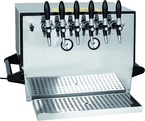 Top bar køler Craft Beer Cooler 6-rør, 90 liter/time